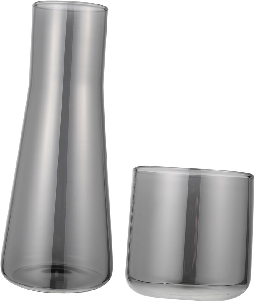 PRETYZOOM 1set Cold Water Jug Set Cup Elegant Glass Beverage Kettle for Daily Use and Entertaining Guests and Stylish Drinkware for Juices Iced Tea