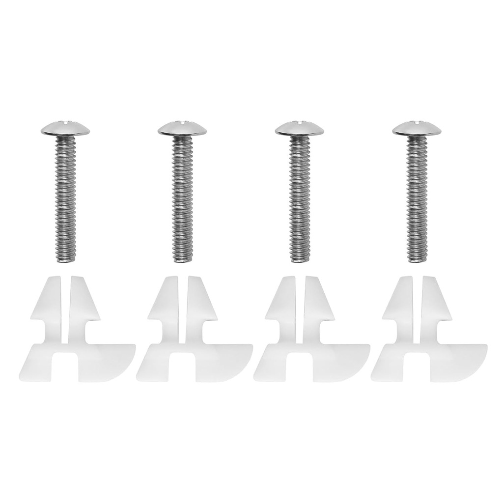 Toilet Seat Screws & Bolts for Kohler 1133024 Hardware Pack, Compatible with Kohler Toilet Seats Parts Secure Fit Toilet Seat Hardware Kit, Non-Slip Rust-Resistant - 4 Pack