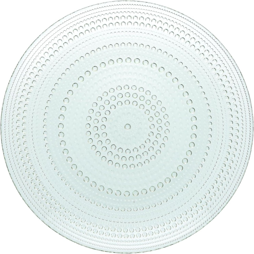 Fortessa Jupiter Hobnail Glass, 10.5" Dinner Plate (Set of 4), Sage Green