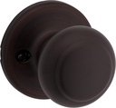 Kwikset Cove Interior Passage Door Knob, Handle For Closet and Hallway Doors, Non-Locking Doorknob, Venetian Bronze