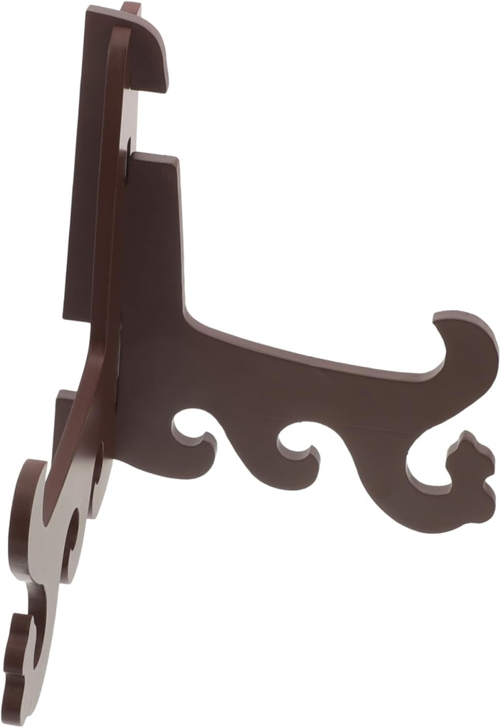 Tabletop Wooden Photo Frame Display Stand Multi-use Easel for Awards Plates and Pictures Durable Triangular Rack for Home Decor and Exhibitions