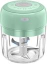 Electric Mini Vegetable Chopper, Food Chopper, Garlic Slicer Veggie, Salad, Lettuce, Onion, Chili Crusher, Tomato Dicer Chopper Cutter & Ginger Meat Mincer for Kitchen, Portable USB Chopper (250ML)