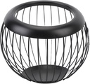 Coffee Pod Holder Wire Basket Large Capacity Iron Coffee Pods Storage Basket for Bar Counter Desktop (Black)