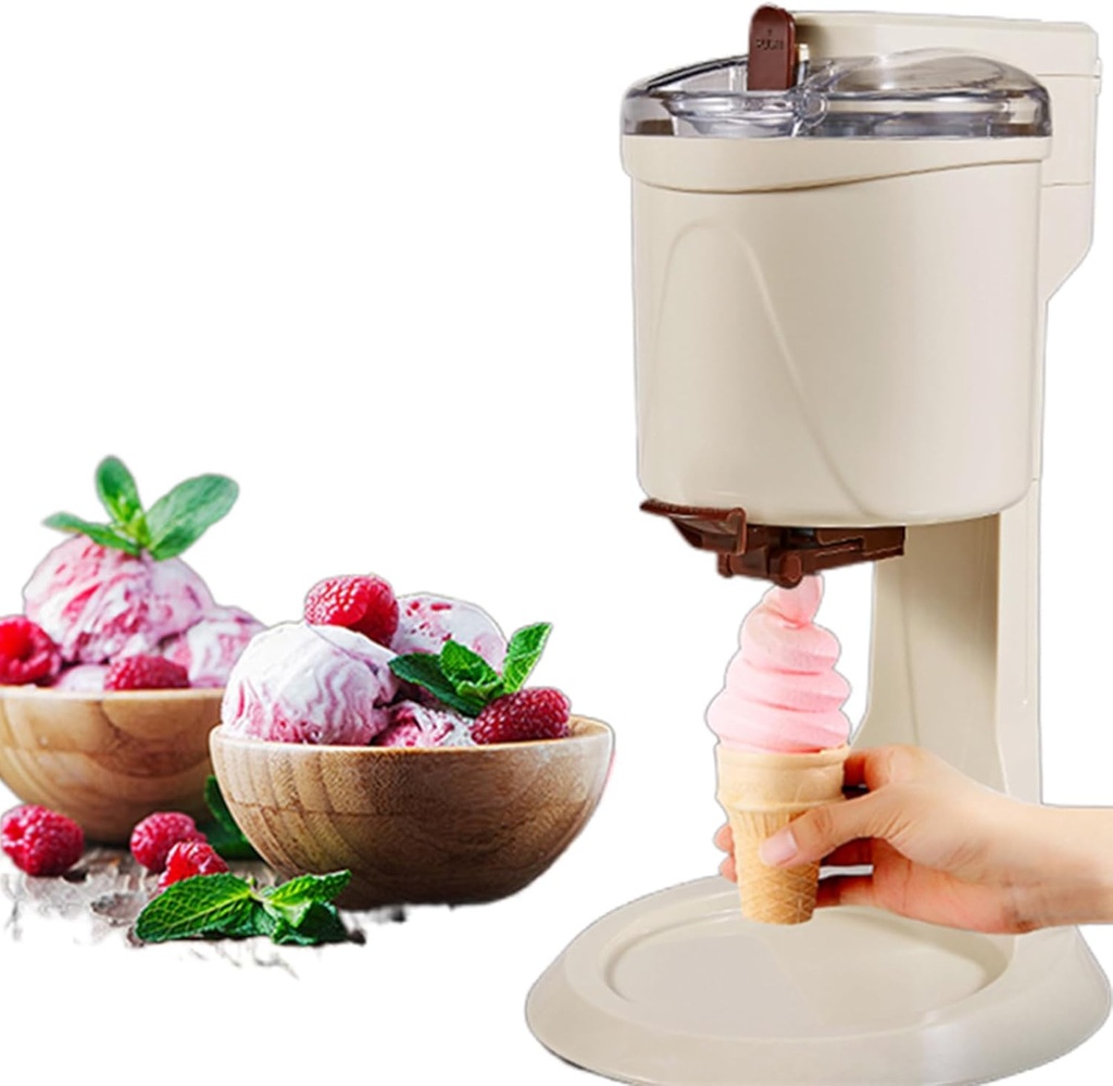 Ice Cream Maker Simple Easy to Clean Ice Cream Maker Dispenser For Home Simple One Push Operation soft serve ice cream Mixture With Compressor
