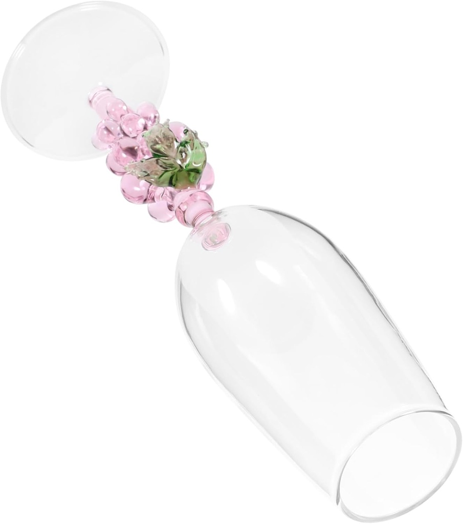 Decorative High Foot Wine Glass Elegant Goblet for Parties Romantic Occasions Glass Material for Bars Weddings and Gifts