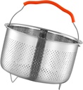 OUNONA Stainless Steel Steamer Basket for Electric Cooker Removable Rice Cooker Insert Convenient Food Steaming Rack for Kitchen Divider
