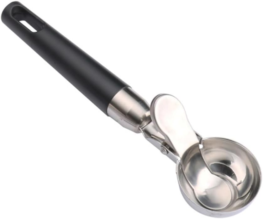 Stainless Steel Melon Baller and Ice Cream Scoop with Press Function Dessert Ball Maker for Evenly Sized Scoops Easy to Clean Kitchen Tool for Baking and Cooking