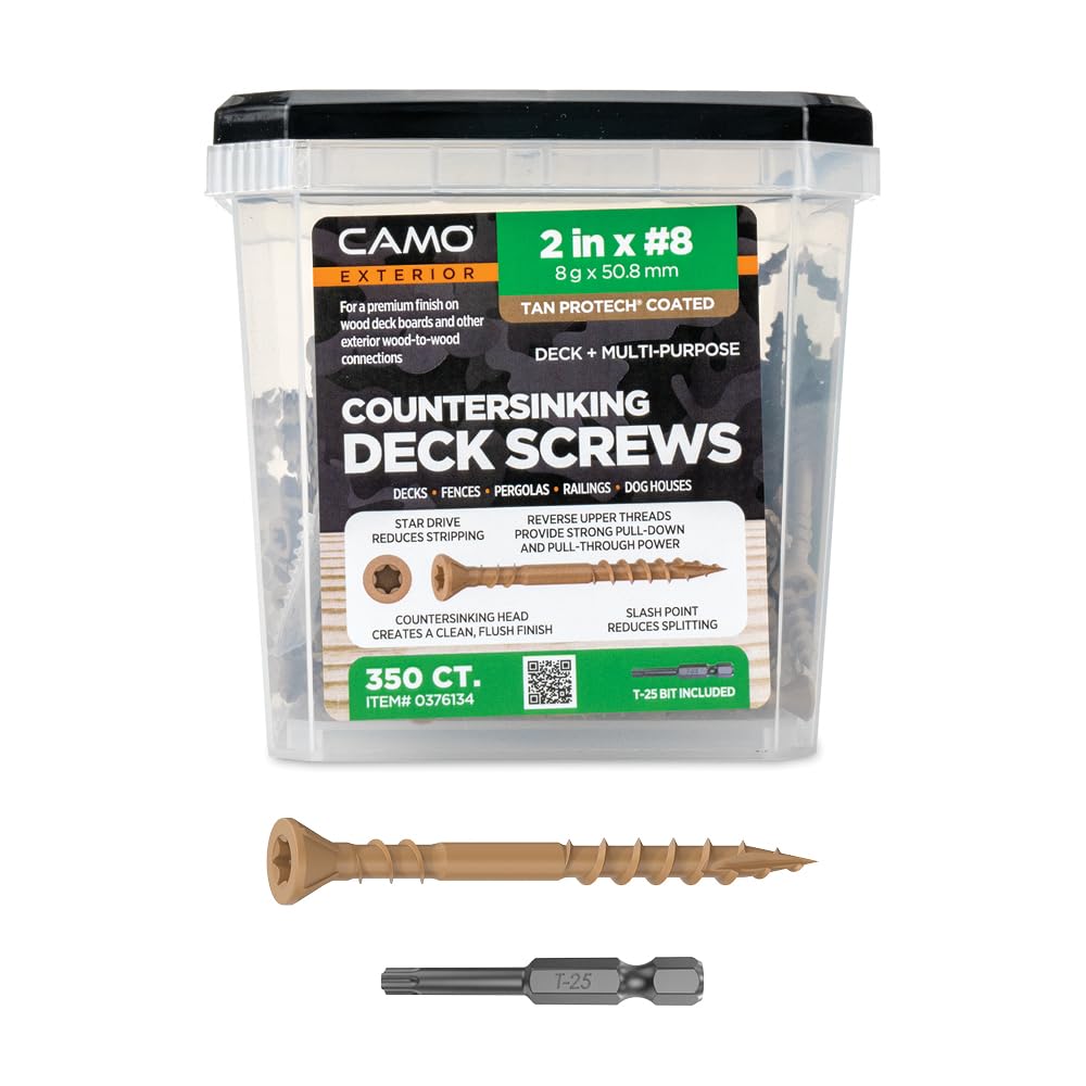 CAMO 2" X #8 - COUNTERSINKING Deck Screw 350 Count