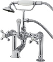 Kingston Brass CC110T1 Vintage 7-Inch Deck Mount Clawfoot Tub Faucet with Hand Shower, Polished Chrome