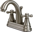 Kingston Brass KS7618AX English Vintage Center Set Lavatory Faucet, 4-3/4-Inch, Brushed Nickel