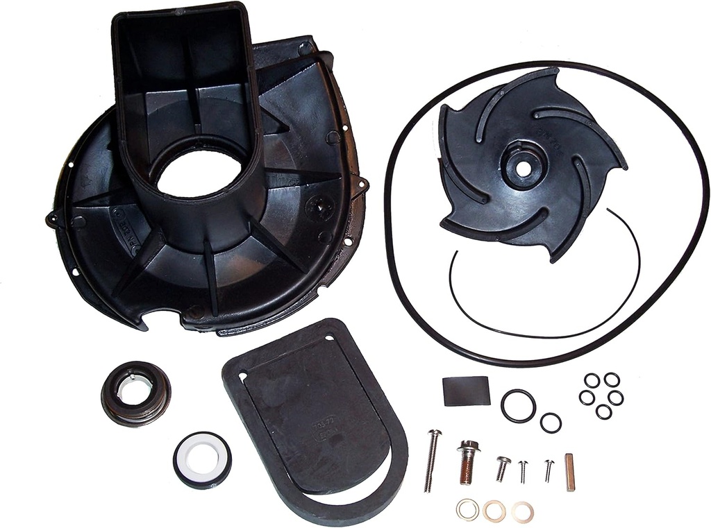 Pacer Pumps 58-702EP-U 'S' Series EPDM Water Pump Rebuild Kit with Volute, Impeller, Seal and Hardware