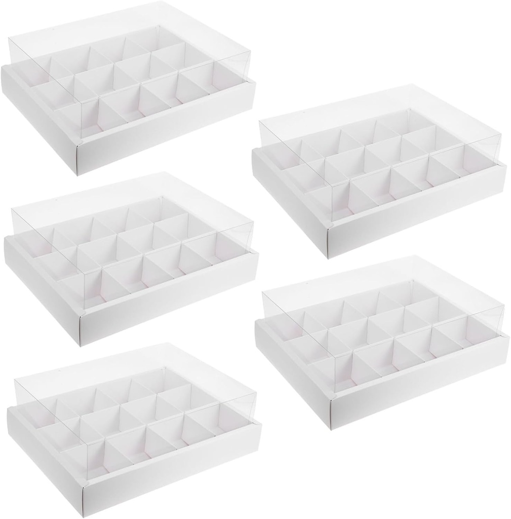 5Pcs Transparent Cupcake Boxes Cake Containers for Muffins Lightweight Break Resistant Bakery Cases for Weddings Parties Practical Storage for Desserts