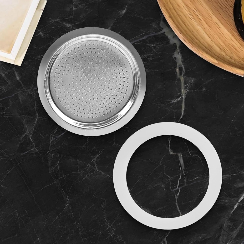 Silicone Gaskets Replacement Silicone Seals Airtight Silicone Gasket Sealing Rings For Coffee Espresso Moka Stovetop Pot Silicone(12 cup+sieve)