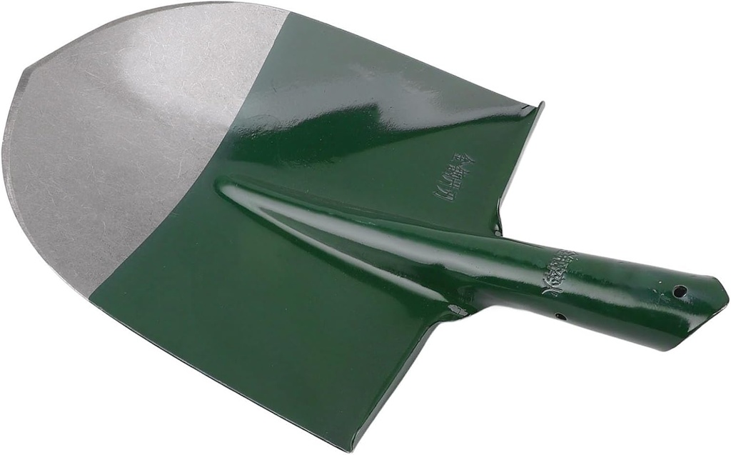 WALFRONT Garden Shovel Replacement Head Round Pointed Manganese Steel Digging and Transplant Tool