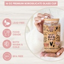 Mother's Day gifts Daily Affirmation Cup Mothers Day Gifts For Pregnant Friend Expecting Mommy To Be Baby Shower Ever 16 Oz Coffee Glass with Bamboo Lids