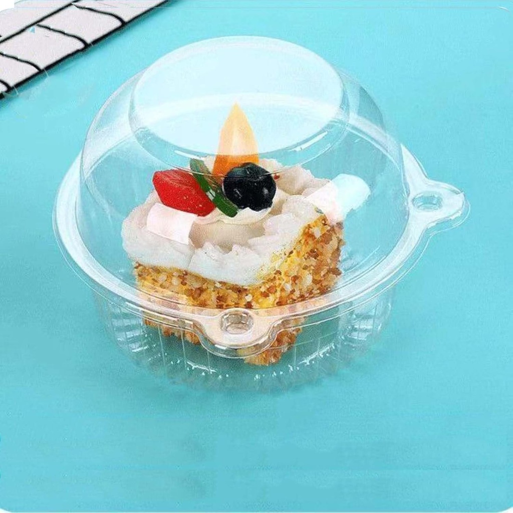 100 Jumbo Muffin Containers, Clear Plastic Muffin Containers, Flip Design, Cartoon ShapeCupcake Containers（large size）