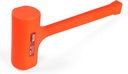 MAXPOWER Dead Blow Hammer, 5 LB dead Blow Mallet with Checkered Grip Handle, Spark and Rebound Resistant - Orange