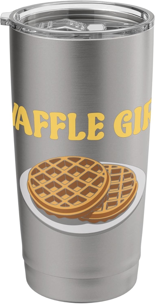 Funny Waffle Girl Apparel Waffles Maker Girls Breakfast Stainless Steel Insulated Tumbler