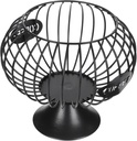 PRETYZOOM Creative Coffee Capsule Storage Basket Large Iron Rack with Fence Base Organizer for Home Office Kitchen and Coffee Bags and Snacks