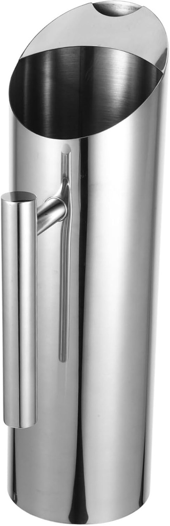 Stainless Steel Water Pitcher Cold Beverage Jug for Home Restaurant Metal Kettle for Cocktails Juices and Iced Drinks Easy to Clean Design