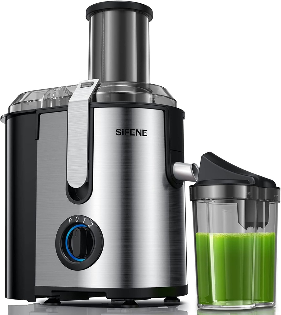 Juicer Machine, 800W Centrifugal Juicer with 3.2" Big Mouth for Whole Fruits and Veggies, Juice Extractor Maker with 3 Speeds Settings, Easy to Clean