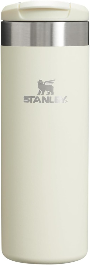 Stanley AeroLight Transit Bottle 16 oz | Locking Drink Through Lid | Leak Resistant Water Bottle or Coffee Travel Mug | Lightweight Insulated Stainless Steel | BPA-Free | Cream
