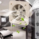 ICEMOB Window Extractor Fan with Check Valve,Ultra Thin Industrial Exhaust Fan,Metal Bathroom Ventilation Fan,Powerful High Power Blower Fan,Water Proof,for Home,Garage, Attic,10 inches