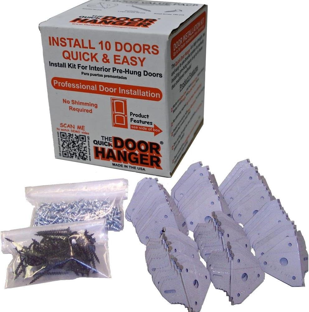 The Original Door Bracket (10 Door Install Pack), Complete Hassle-Free Door Installation Kit | Patented