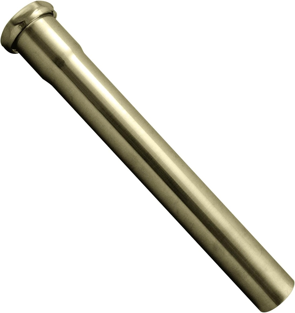 Westbrass D423-03 1-1/2" x 12" Slip Joint Extension Tube, PVD Polished Brass