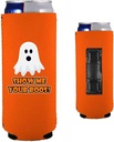 Show Me Your Boos! Magnetic Slim Can Coolie (Orange, 1)