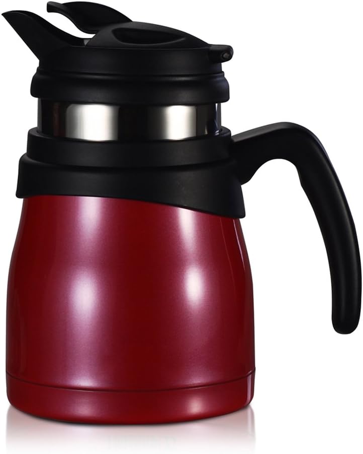 Timolino 17-Ounce Travette Coffee and Tea Maker, Raspberry Red