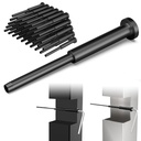 BLIKA 40 Pack 1/8" Black Invisible Cable Railing Kits for 2"x2", 4"x4" Wood/Metal Posts, Black Stainless Steel Invisible Receiver and Swage Stud End, Deck Stair Cable Railing Hardware 4x4
