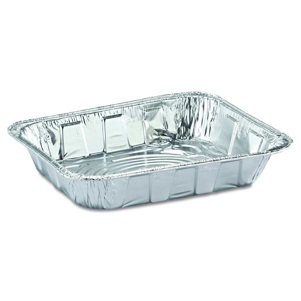 Pactiv Y6132H 1/2-Size Aluminum Steam Pans, 10 3/8 x 12 3/4 x 2 9/16 (Case of 100)