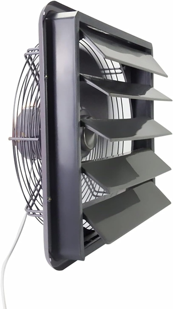 Ventilation Fans Louvered Wall Window Ventilating Fan 12" Powerful Exhaust Fan Household Industrial Mesh Exhaust Fan, Strong Exhaust, 110W, 1670Cfm Exhaust FA