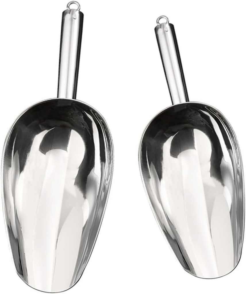 2pcs Pet Food Scoop Cat Dog Food Shovels Easy Pet Feeding Utensils for Cats and Dogs