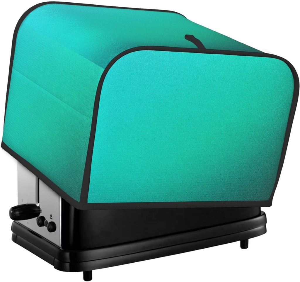 Oven Cover Kitchen Bread Machine Protector,4 Slice Toaster Cover For Home,Fingerprint Coaster Cover,Kitchen Small Appliance,Turquoise Light Blue