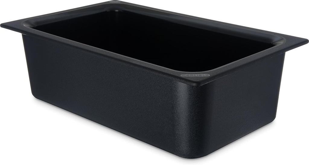 Carlisle FoodService Products CM110003 Coldmaster Plastic Standard Full-Size Food Pan, 15 qt. Capacity, 20.68" x 12.72" x 6.40", Black