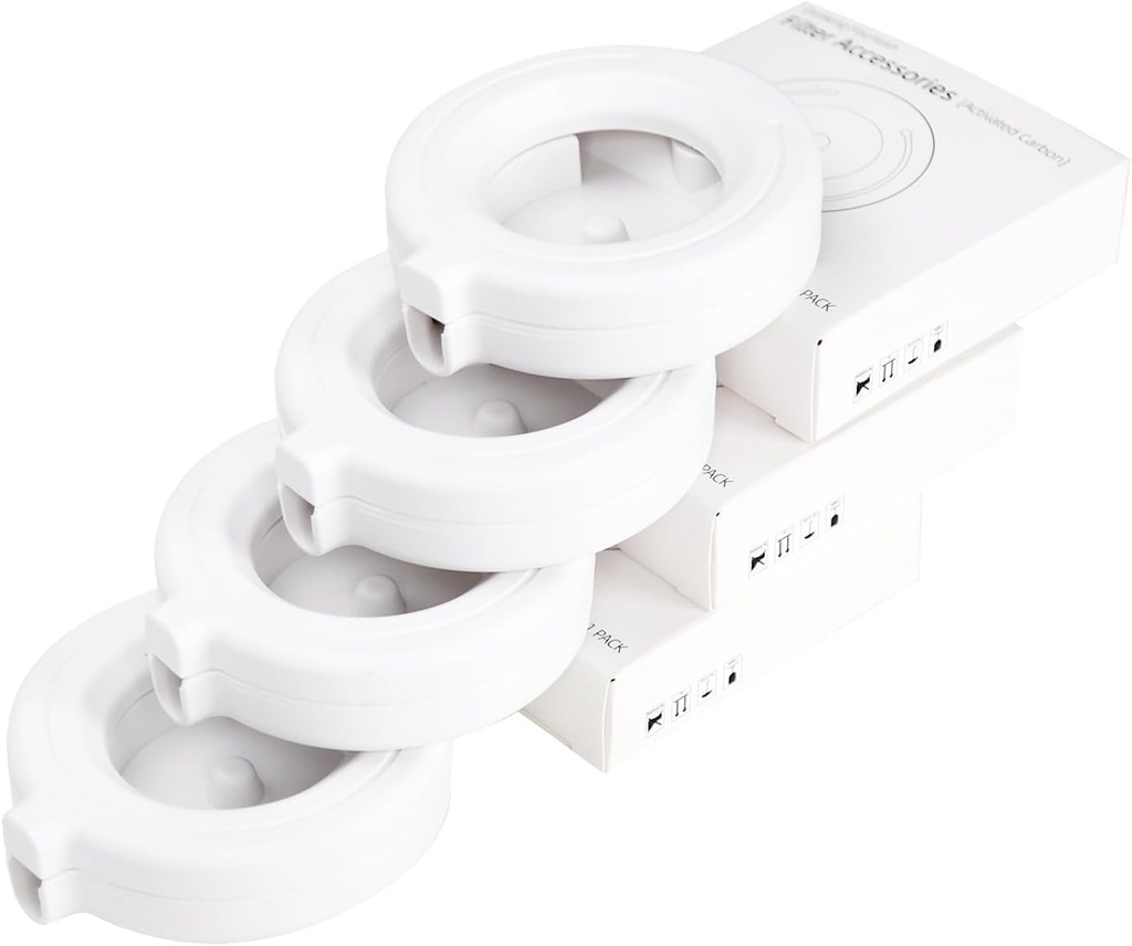 RIZZARI Water Dispenser Replacement Filters: 4 Pack Replacement Filters for Automatic Pet Waterer - Triple Filtration System