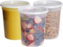 GUSTO [32 oz. - 24 Count Plastic Deli Containers with Lids - Disposable Food Storage Containers With Airtight Lids, Ideal for Soups, Stews, and Meal Prep (Formerly Comfy Package)