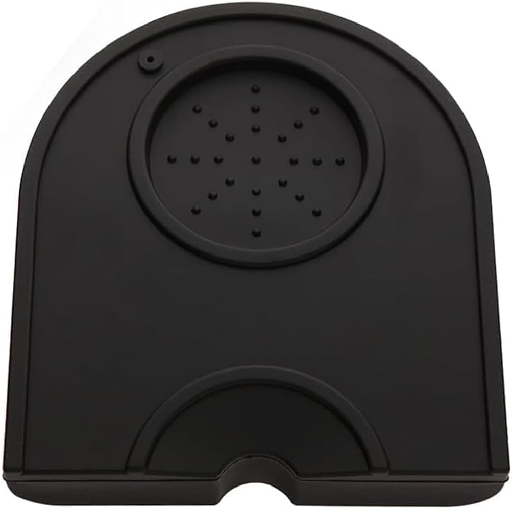 Coffee Knock Box Espresso Knock Box with detachable Knocking Rod Shock-Absorbent Durable Non-Slip Base Espresso Machine Accessories Espresso Dump Bin for Home and Office (Tamper Mat)