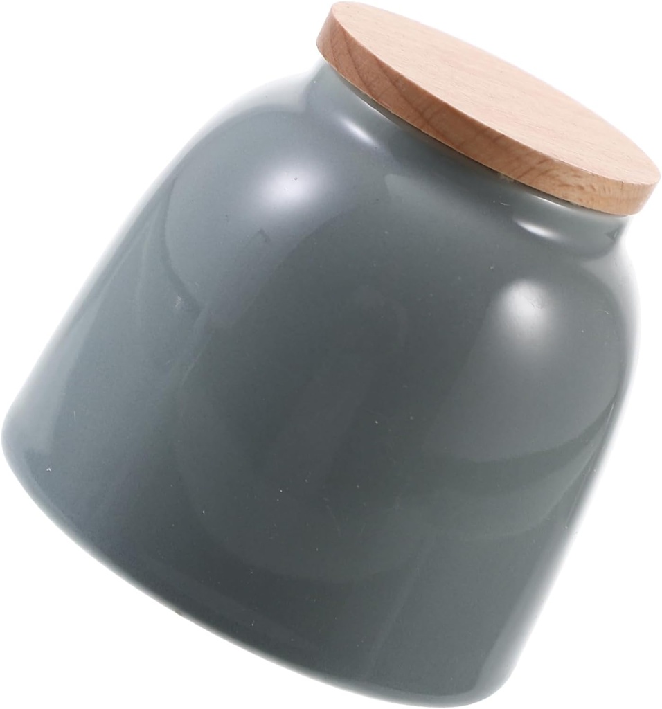 Garneck Tea Jars Ceramic Canister for Loose Tea Decorative Jars Lids Kitchen Storage Containers Sealed Lid