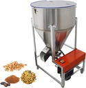220lbs Dry Powder Mixer Blender Feed Mixing Machine for Food Grain Plasctic Particle Granular Dry&Wet Powder Mixer Stainless Steel 3KW 110V