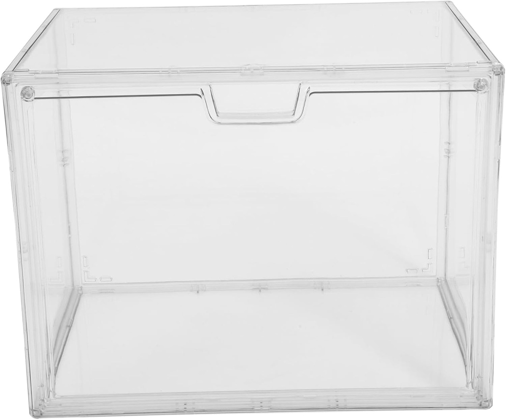 Clear Stackable Bread Box for Kitchen Transparent Storage Container for Breads and Snacks for Home and Bakery Organization Moisture-resistant Design Practical Kitchen Desktop