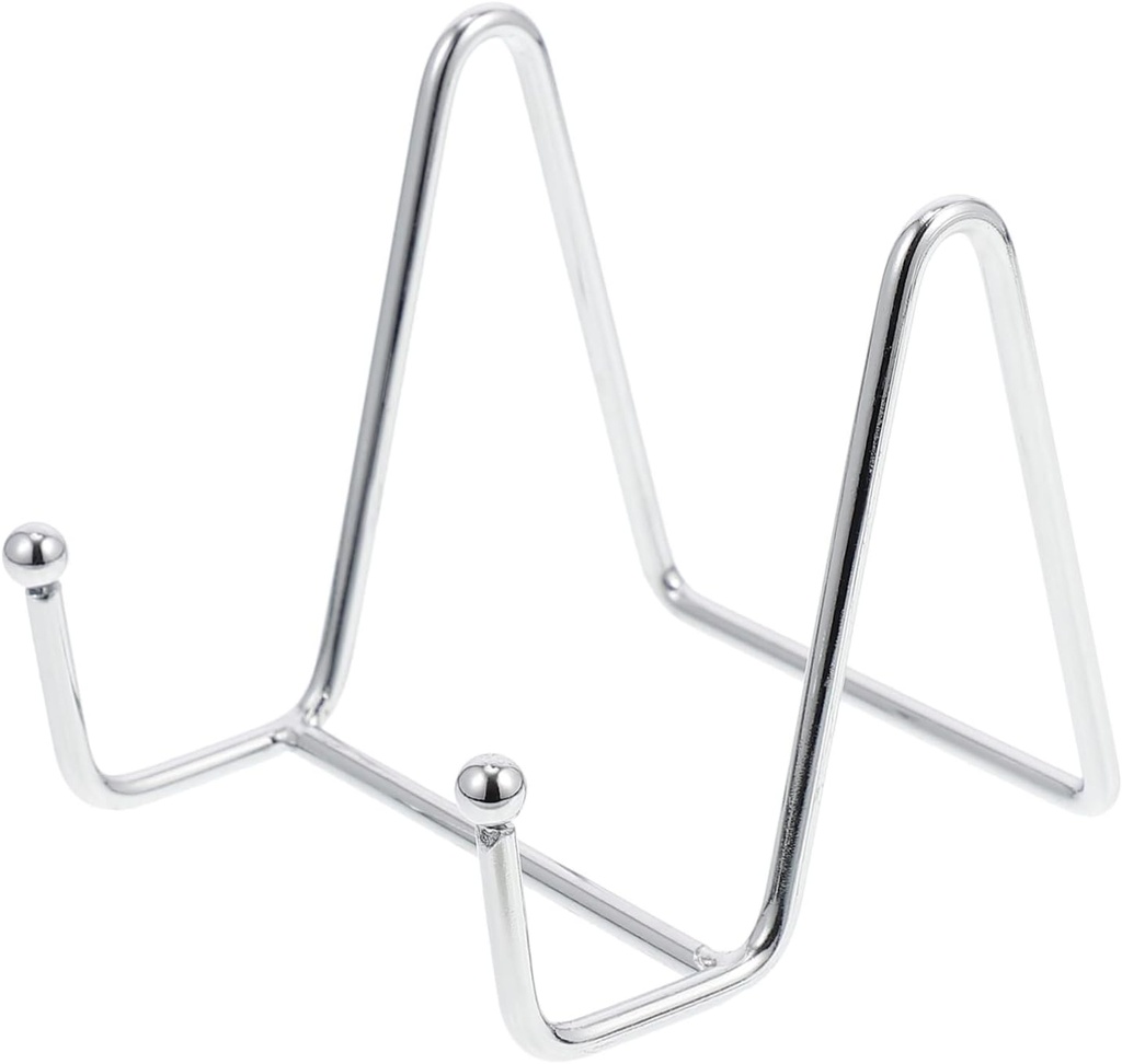 Picture Display Rack for Plates Photos and Books Iron Stand for and Storage and Sturdy Design for Home and Craft Shows