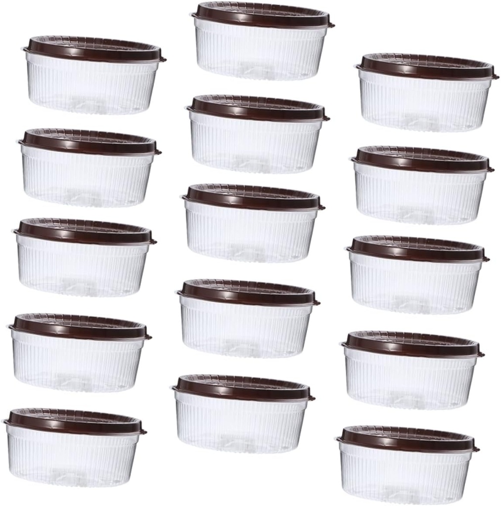 25 Pcs Transparent Cupcake Boxes Portable Plastic Dessert Container for Cake Holder for Weddings Parties and Home Baking Lightweight and Easy to Carry