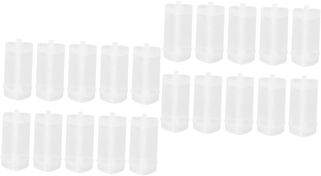 Alipis Sets Pp Material Heart-shaped Cake Holder Push Container Cupcake Pan Storage Pcs