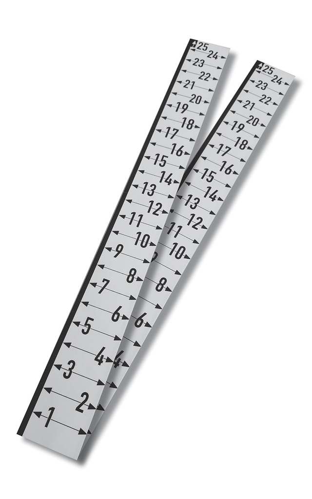 Attic Insulation R-Value Ruler, 25 inches, Card Stock, 100 per Pack