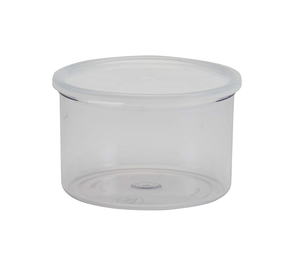 Cambro CCP15152 Clear Plastic 1.5 Qt Crock with Lid