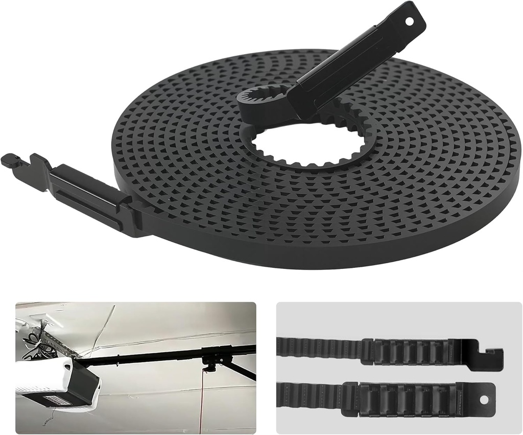 Whisper Drive Belt(257"), 41A5250-1 Short Garage Door Belt for 8ft High Garage Doors, Compatible with Chamberlain/Craftsman/Some Liftmaster Garage Door Openers