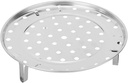Stainless Steel Steamer Rack, Round Steaming Basket with Detachable Legs, Large Size for Kitchen